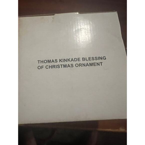 Thomas Kinkade Blessing of Christmas Ornament Painter of Light Christmas Cottage - Picture 9 of 10